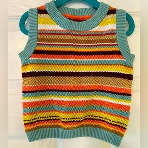 Sweet, striped sweater vest. Missoni brand -  excellent condition- size S.